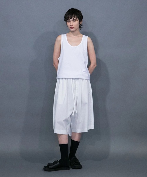 my beautiful landlet クロップドパンツ my beautiful landlet パンツ 「my landlet」COTTON LINEN BIG