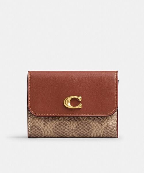 小さめ財布☆大人かわいい【COACH】Mila スモールフラップ♪ COACH 財布 ミラ スモール フラップ ウォレット・シグネチャー