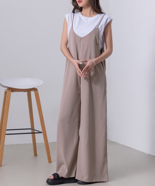 DAY CLOSET サロペット オーバーオール レディース きれいめワイド