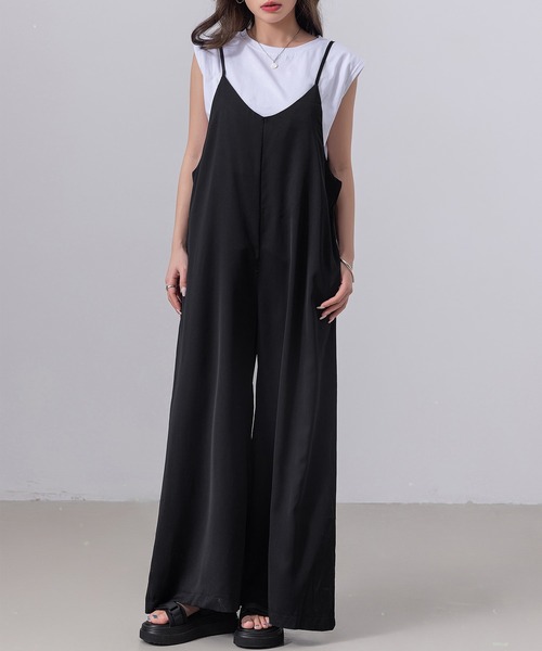 DAY CLOSET サロペット オーバーオール レディース きれいめワイド