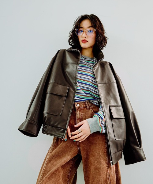 LEPSIM（レプシィム） tシャツ マルチボーダーロンT 291069 レディース