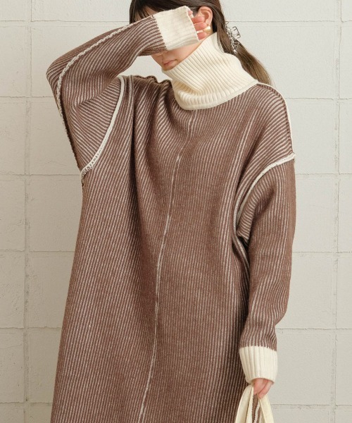 「Bab」 ニットワンピース FREE ブラック レディース_画像2