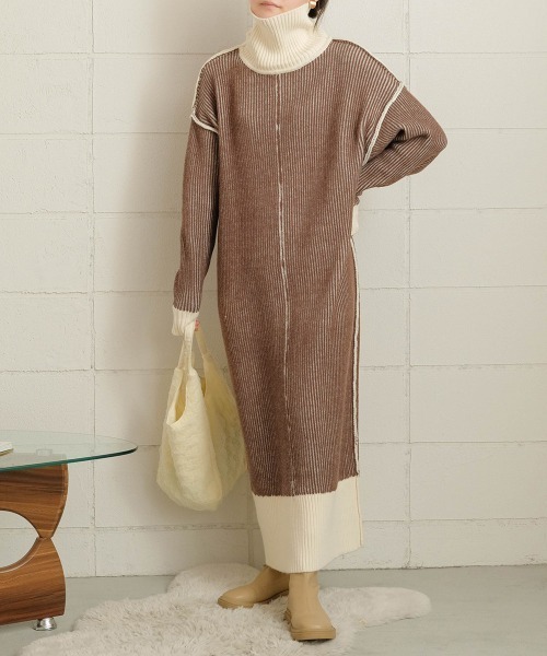 「Bab」 ニットワンピース FREE ブラック レディース_画像3