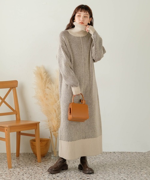 「Bab」 ニットワンピース FREE ブラック レディース_画像8