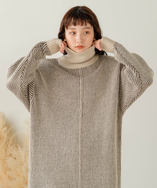 「Bab」 ニットワンピース FREE ブラック レディース_画像9