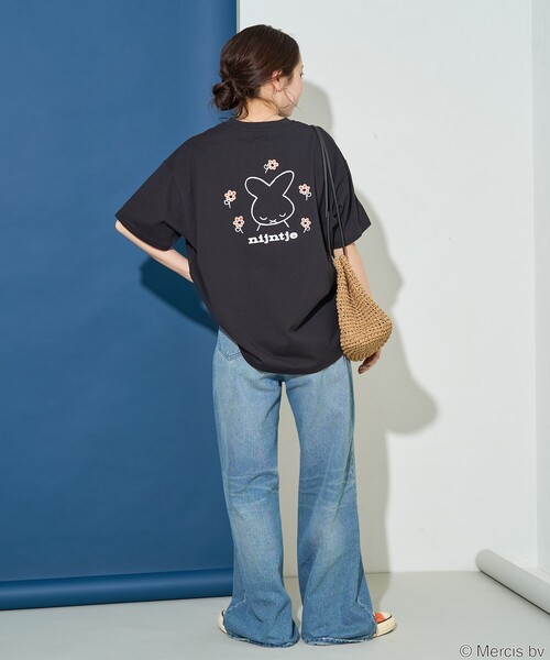 tシャツ 限定展開/別注/Nijntje/ナインチェ　miffy/ミッフィー フラワープリント 半袖Tシャツ レディース | FREAK'S STORE | 07