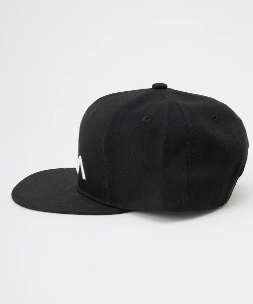 RVCA ブラック スナップバック キャップ RVCA ルーカ キャップ メンズ ツイル スナップバックキャップ