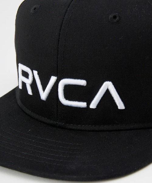 RVCAルーカUS限定ロゴアイコン刺繍フレックスフィットツイルキャップ帽子１点物 RVCA ルーカ ルカ キャップ 綿キャップ Cap 帽子 VA ベース