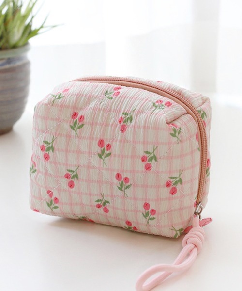 ポーチ Pochi Pouch/ストラップ付き チューリップ キルティング  ポーチ レディース | CERCA | 03