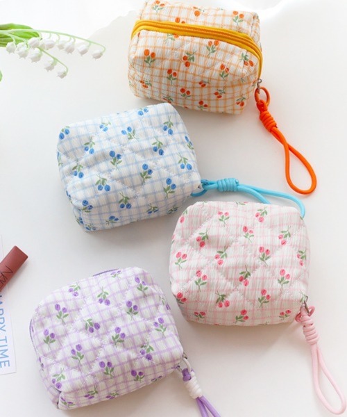 ポーチ Pochi Pouch/ストラップ付き チューリップ キルティング  ポーチ レディース | CERCA | 09
