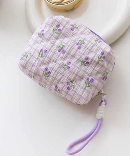 ポーチ Pochi Pouch/ストラップ付き チューリップ キルティング  ポーチ レディース | CERCA | 10
