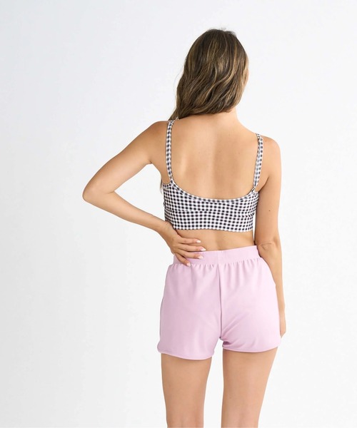 水着 PICNIC GINGHAM /ロキシー長袖ラッシュガード・サーフTシャツ・ウエストゴムボードショーツ・ブラトップ4点セット(水着) レディース_6