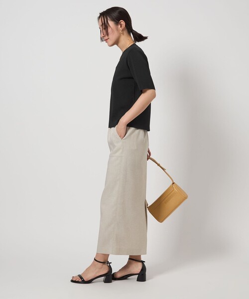 ニット セーター 「WEB限定」「at ease」 サマー ニット TEE -ウォッシャブル・接触冷感・UVカット- レディース