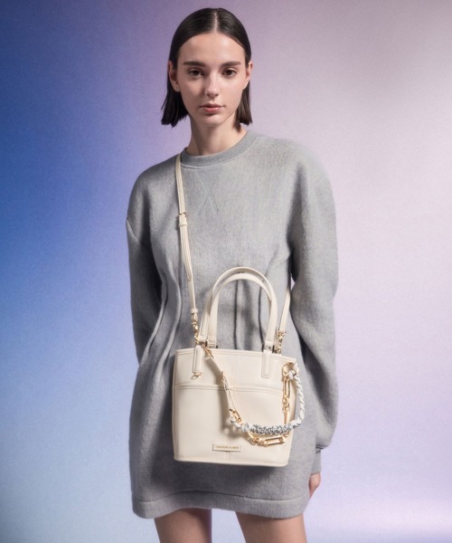 CHARLES ＆ KEITH トートバッグ Addison アディソン ノット