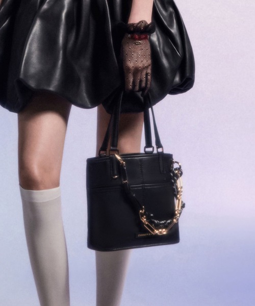 CHARLES ＆ KEITH トートバッグ Addison アディソン ノット
