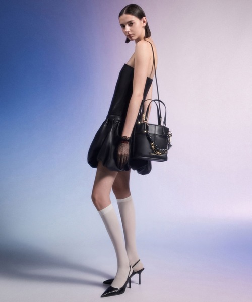 CHARLES & KEITH　アディソンノットロープリバーシブルトートバッグ Addison アディソン ノットロープリバーシブルトートバッグ