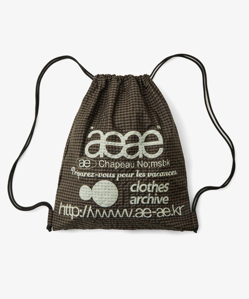 デイバック リュック WEB LOGO GYM SACK レディースの画像