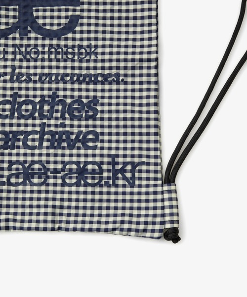 デイバック リュック WEB LOGO GYM SACK レディースの画像