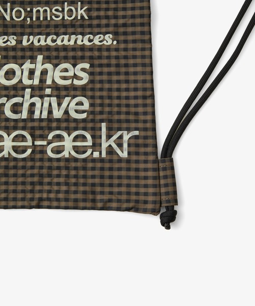 デイバック リュック WEB LOGO GYM SACK レディースの画像