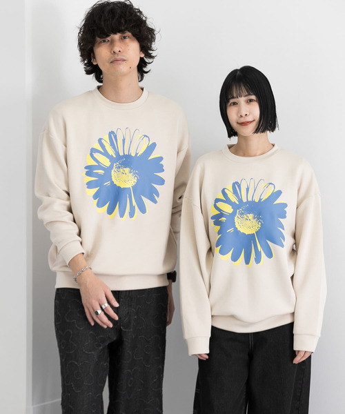「SENSE OF PLACE by URBAN RESEARCH」 長袖Tシャツ MEDIUM ライトベージュ メンズ