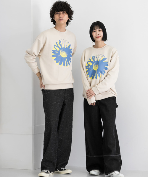 「SENSE OF PLACE by URBAN RESEARCH」 長袖Tシャツ MEDIUM ライトベージュ メンズ