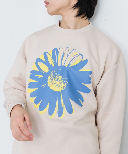 「SENSE OF PLACE by URBAN RESEARCH」 長袖Tシャツ MEDIUM ライトベージュ メンズ