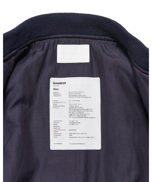 SOPHNET.（ソフネット） ma1 ma-1 FLIGHT JACKET / Kvadrat Sisu