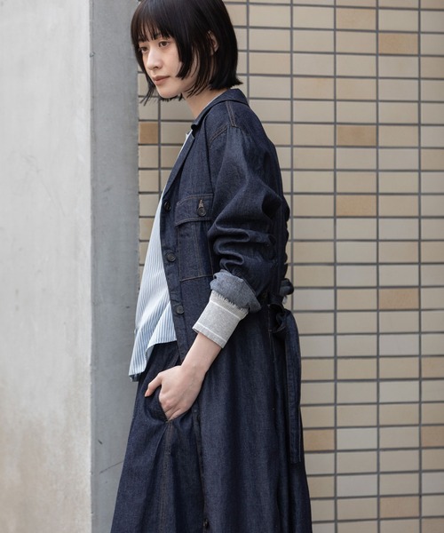 Munich（ミューニック） シャツワンピース 6ozスラブデニムシャツ