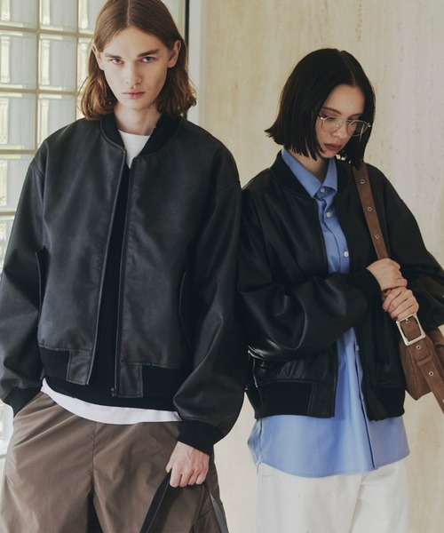 サノバチーズ レザー ジャケット アウター MA1 新品 M 希少 サノバチーズレザージャケット 値下げしました！！！大人気