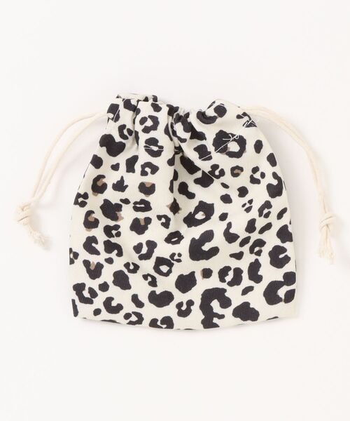 TONE SELECT GOODS ポーチ 「float」ヒョウ柄 アニマル柄 マルチ 巾着