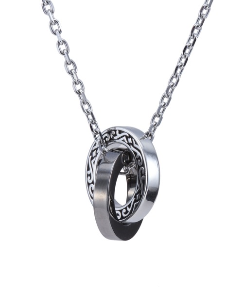 LION HEART（ライオンハート） ネックレス 50cm シルバー×ブラック