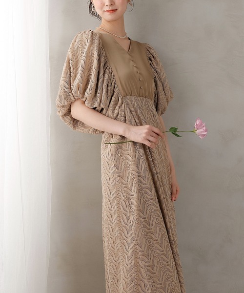 Kana ドレス レース ドルマンスリーブ ワンピースドレス パーティー