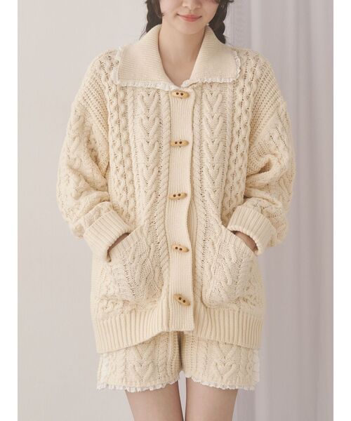 新品　toggle button knit cardigan merry jenny（メリージェニー） カーディガン toggle button knit