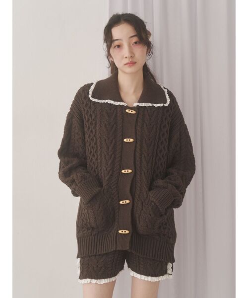 merry jenny（メリージェニー） カーディガン toggle button knit
