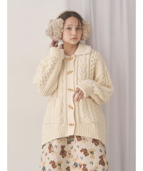 merry jenny（メリージェニー） カーディガン toggle button knit