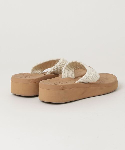 「ROXY」 フラットサンダル 23cm ホワイト レディース_画像2