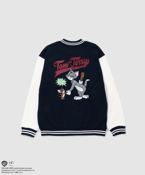 スタジャン TOM＆JERRY バック刺繍スタジャン メンズ レディース