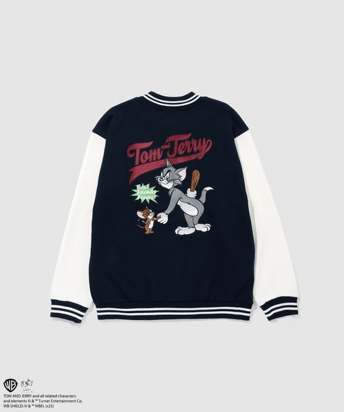 スタジャン TOM＆JERRY バック刺繍スタジャン メンズ レディース
