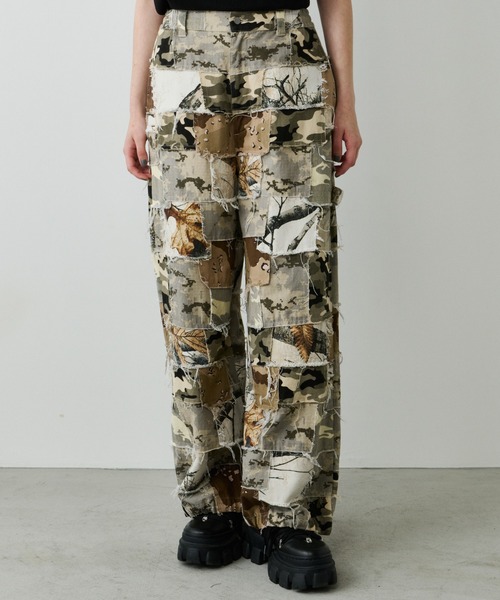 AIVER（アイバー） カーゴパンツ カモボロワークパンツ メンズ