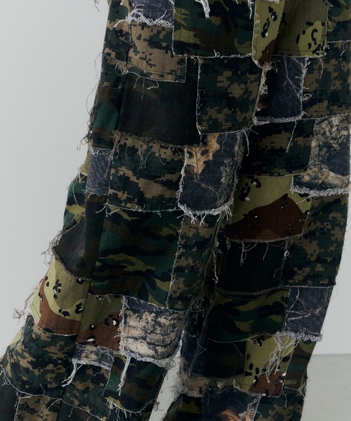 AIVER（アイバー） カーゴパンツ カモボロワークパンツ メンズ