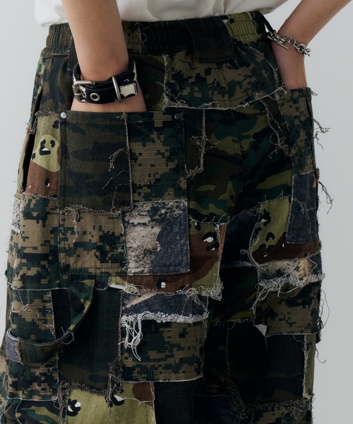 AIVER（アイバー） カーゴパンツ カモボロワークパンツ メンズ