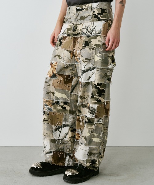 AIVER（アイバー） カーゴパンツ カモボロワークパンツ メンズ