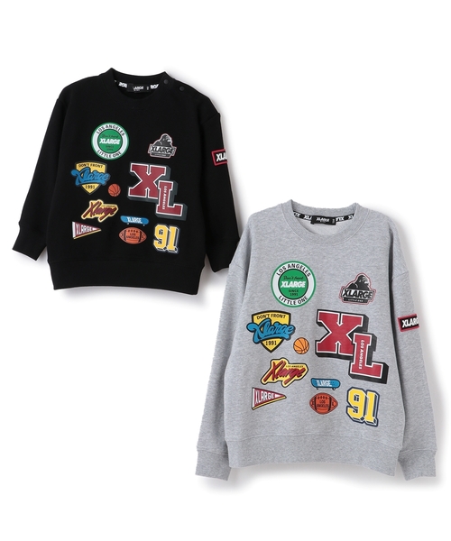 XLARGE KIDS（エクストララージ キッズ） トレーナー カレッジワッペン