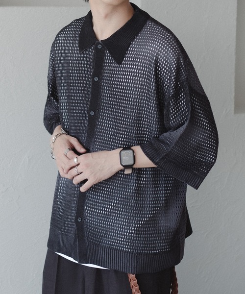 「epnok」 半袖シャツ MEDIUM ライトグレー メンズ_画像2