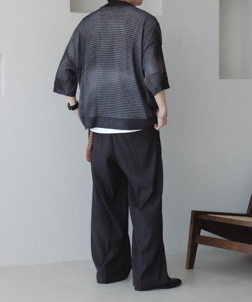 「epnok」 半袖シャツ MEDIUM ライトグレー メンズ_画像6