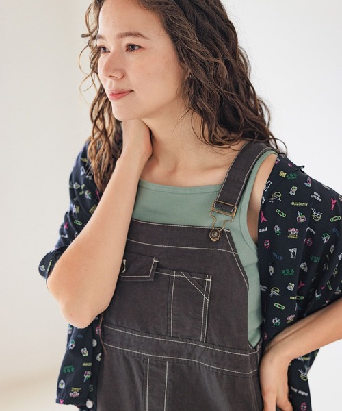 「niko and...」 半袖シャツ LARGE ライトグレー レディース_画像3