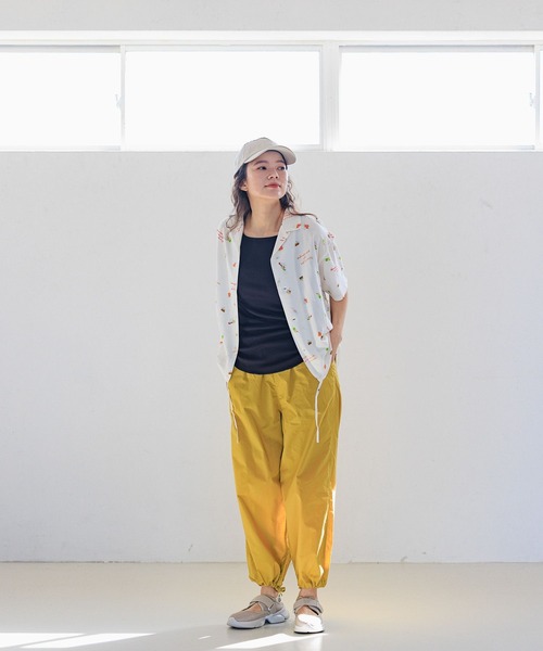 「niko and...」 半袖シャツ LARGE ライトグレー レディース_画像4