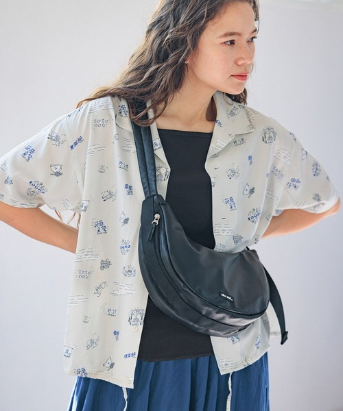 「niko and...」 半袖シャツ LARGE ライトグレー レディース_画像6