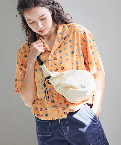 「niko and...」 半袖シャツ LARGE ライトグレー レディース_画像8