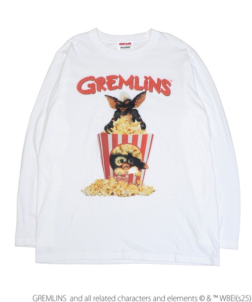 MILKBOY（ミルクボーイ） tシャツ GREMLINS POPCORN L.S. Tシャツ